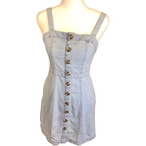 American Eagle Outfitters Light Blue Denim Mini Dress